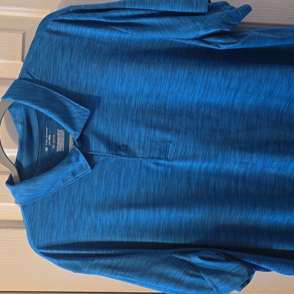 TEK GEAR BRAND MEN'S BIG AND TALL BLUE SHORT SLEEVES POLO SIZE XXL - Picture 2 of 14